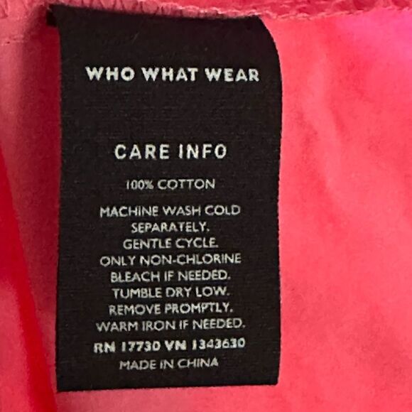 Who What Wear Plus Size Pink Tiered Plus Size 2X - Picture 9 of 9